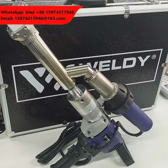 High-Efficiency WELDY Booster EX2 Plastic Welder - Professional Extrusion Gun For HDPE/PP Pipes, Sewer & Tank Repair