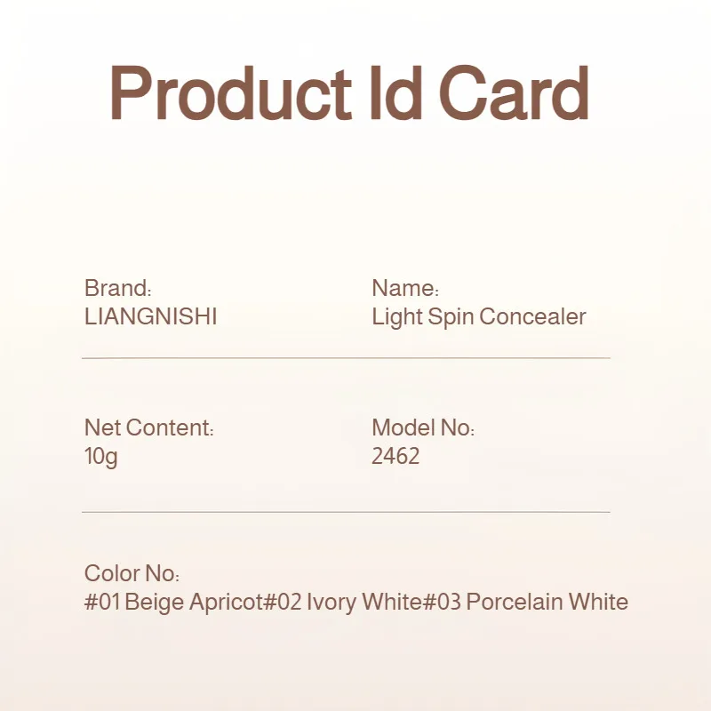 Il correttore naturale opaco tono arancione chiaro copre le occhiaie sotto gli occhi Correttore ad alta copertura impermeabile