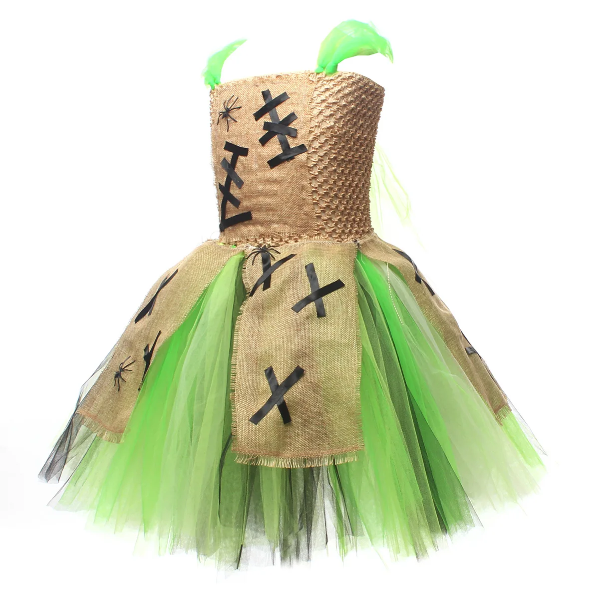 Disguise Oogie Boogie Cosplay Child Girls Tutu Dress Movie Nightmare Then Christmas Stage Costume Kid Role Play Fancy Cloth