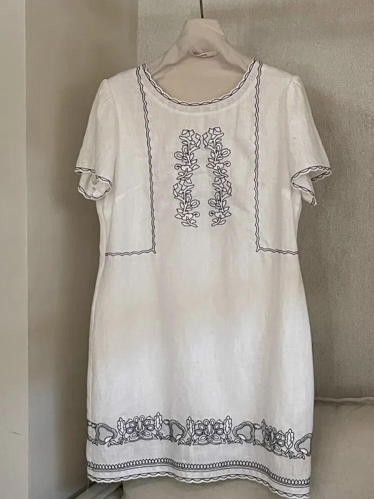 

Летняя юбка трапециевидной формы миди больших размеров ort Sve Dr, женская модная корейская повседневная юбка с высокой талией и вышивкой