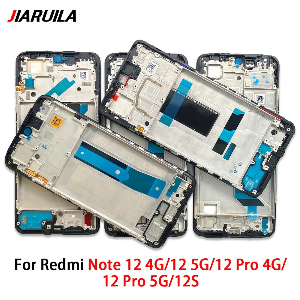 

10Pcs Front Housing LCD Frame Bezel Plate Replacement Part For Xiaomi Redmi Note 12 Pro 4G 5G 12s