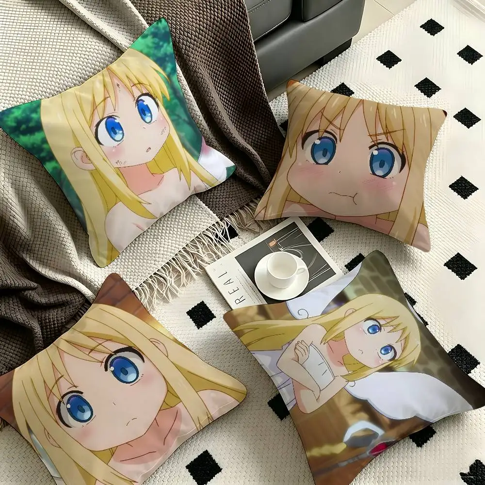 1pc Crimvael Ishuzoku Reviewers Pillow Case Fashion Square Pillowcase Bedroom Sofa Room Ins Decoration Leisure