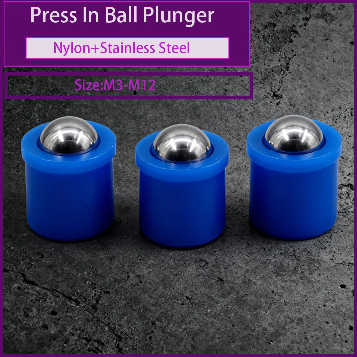 M3-M12 Step Ball Head Plunger with Step Positioning Ball Spring Press for Mechanical Equipment