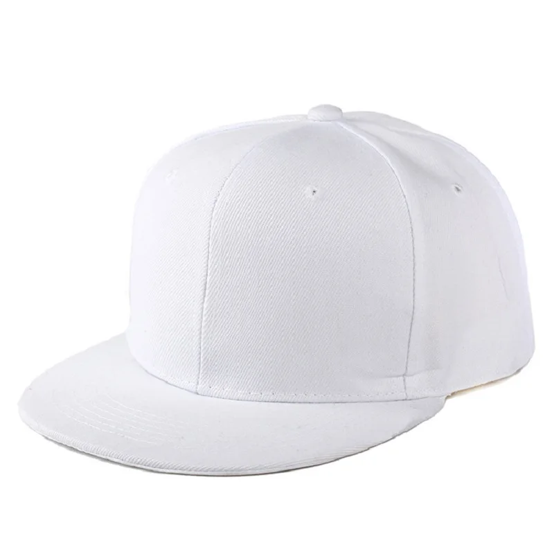 Fashion Solid Baseball Cap Flat Peak Hip Hop Hats Men Women Snapback Caps Male Bone Band Kpop Casual Travel Outdoor Sun Hats