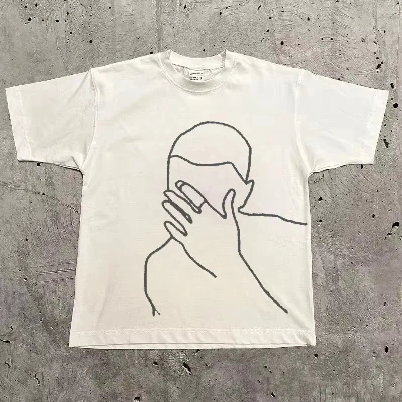 2026 Summer Rapper Frank Retro Graphic T Shirt Men's Hip Hop Ocean Album Clothing T-Shirts Y2k Suitable for Both Men and Women