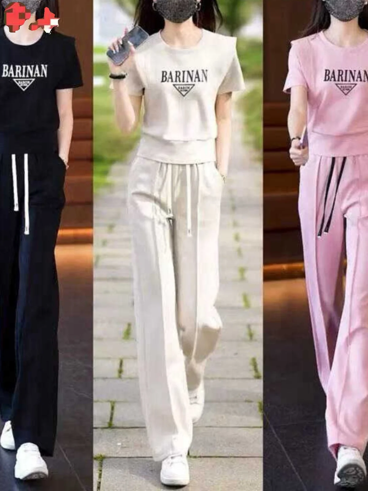 

Casual Fashionable Ladies Sportswear Set 2026 Autumn Summer New Style Two-Piece Suit Youthful Sweatshirt Sweatpants