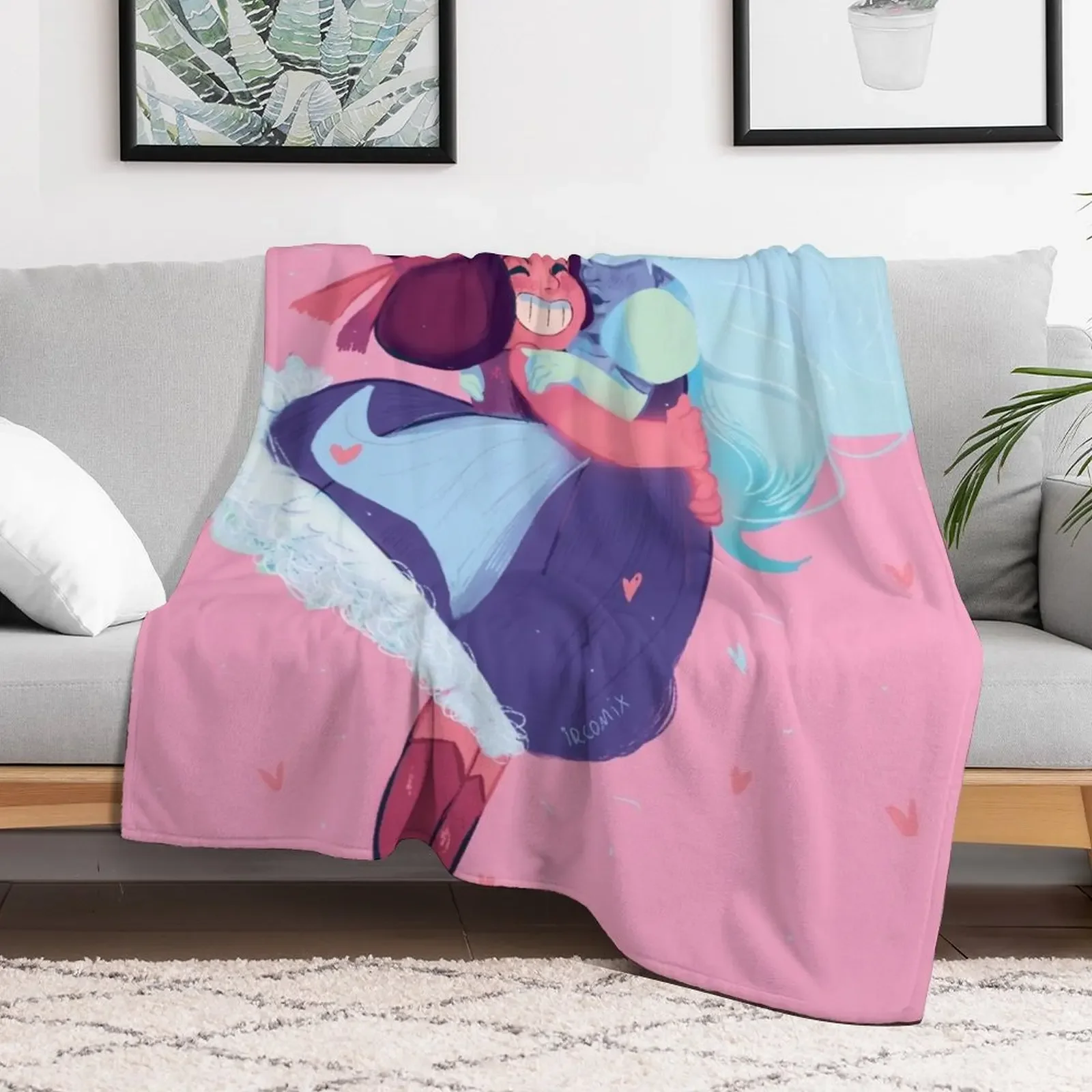 SU Ruby and Sapphire Throw Blanket Bed covers Nap Blankets