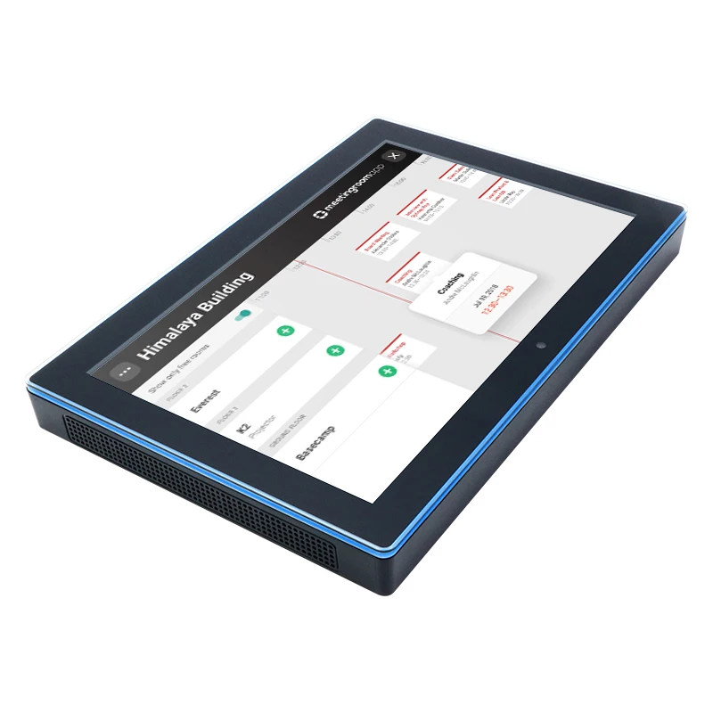 10 Inch 1280x800 Wall Mount RJ45 Ethernet POE Tablet with LED Light bar