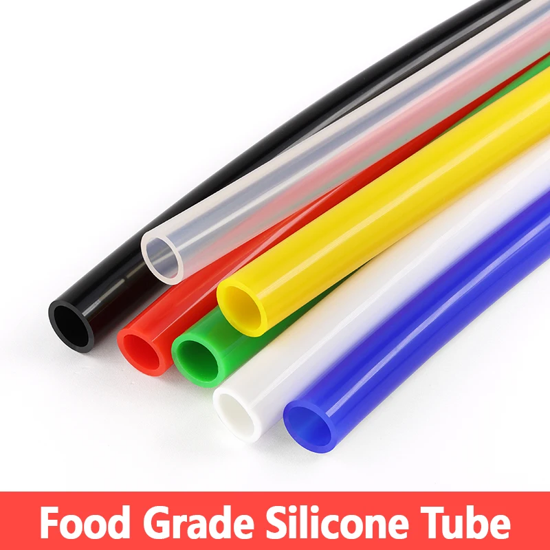 1/3m Soft Food Grade Silicone Tube ID 10 12 14 16 18 20 25 32mm Colorful Nontoxic Drink Pipe Aquarium Garden Water Tubing Hose