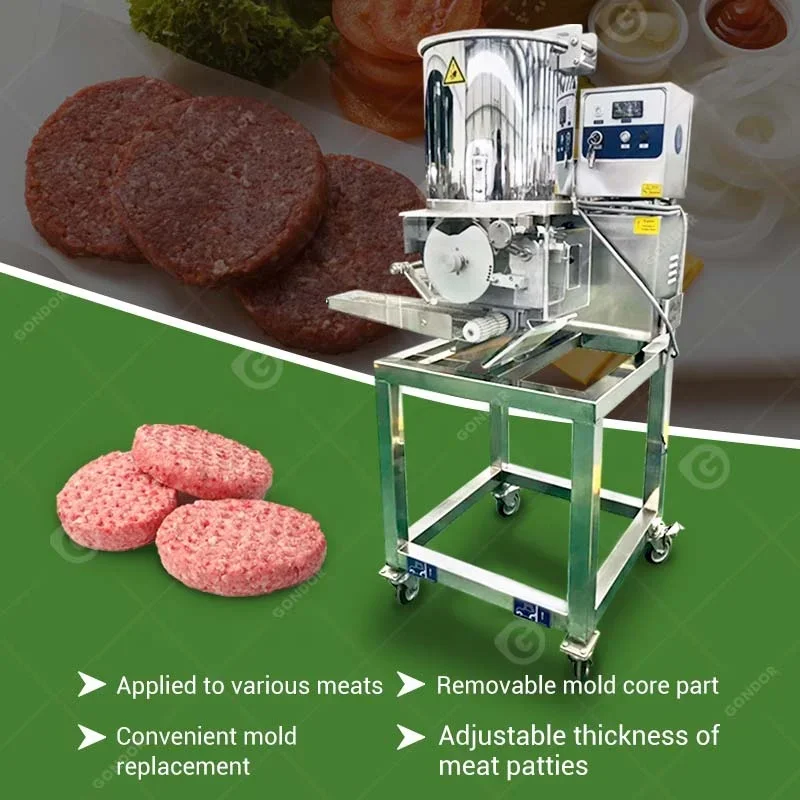 Automatic Potato Beef Chicken Nugget Form Jamaican Burger Meat Patty Maker Hamburger Make Machine Price