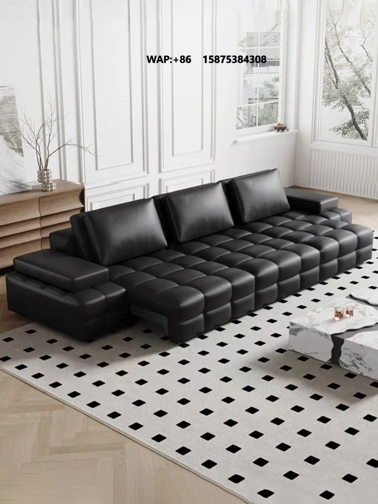 Italian Minimalist Electric Lawrence Wood Art Functional Retractable Smart Sofa Bed