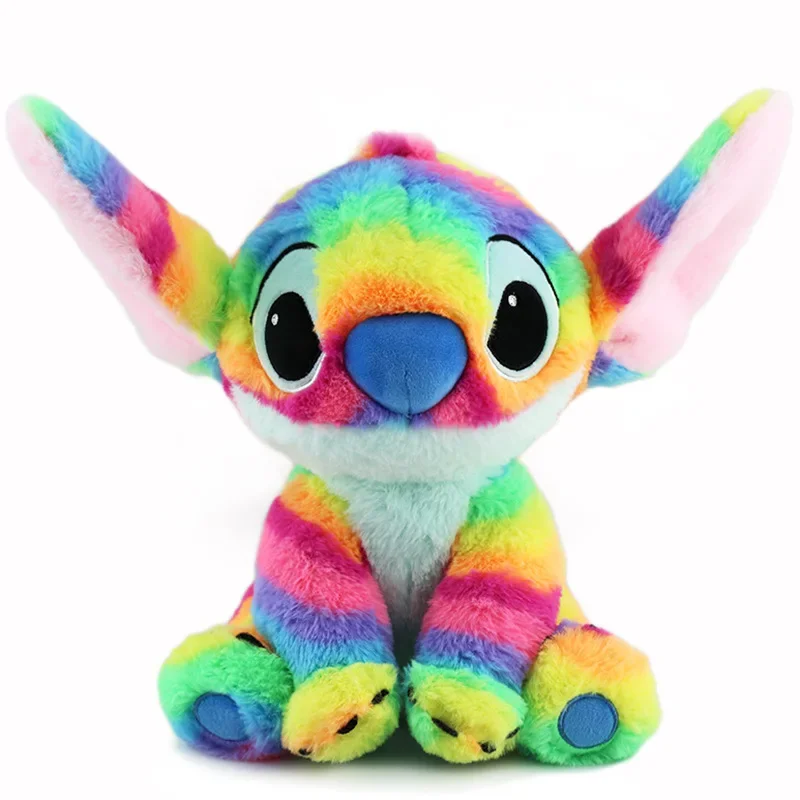 

30cm Lilo and Stitch Disney Plush Toys Dazzling Colors Cute Anime Stich Doll Stuffed Plushie Pillow Gift for Children Kawaii