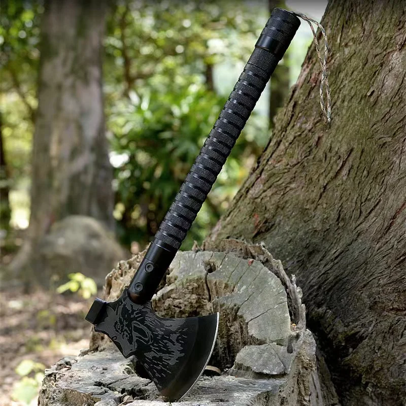 

Outdoor Multifunctional Tactical Fire Axe Camping Hiking Logging Portable Hand Axe Car Mounted Self-defense Survival EDC Tool