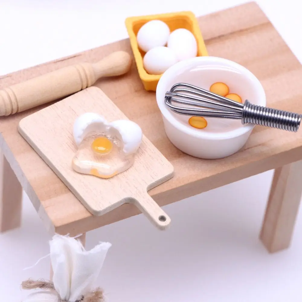 Kit de cuisine de simulation René pour enfants, mini ustensiles de cuisine, maison de courses, jouet Montessori, jeu de cuisine, échelle 1:12