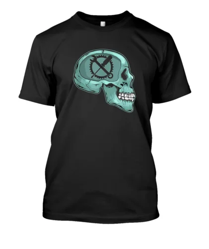  Funny Mechanic Skull Auto Repair Shop and Garage Owner T-Shirt S-3XL