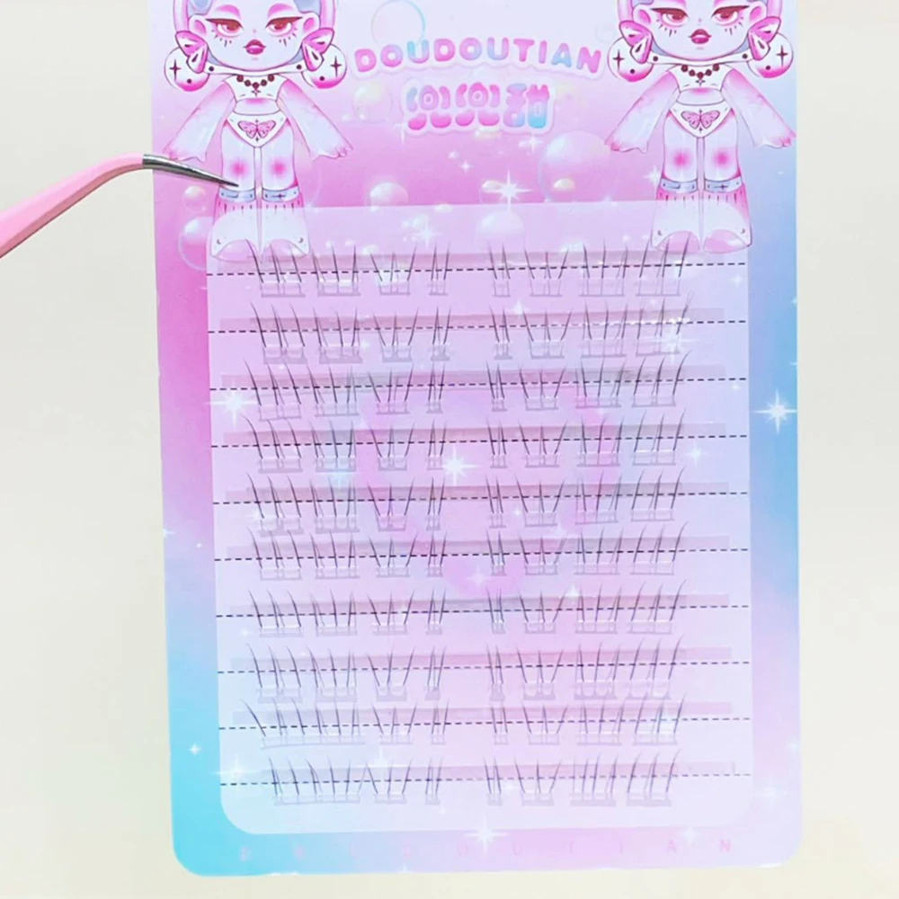 3/10 linhas unissex cílios inferiores transparentes terrier cílios de alta qualidade simulação natural falso cílios extensão maquiagem ferramentas