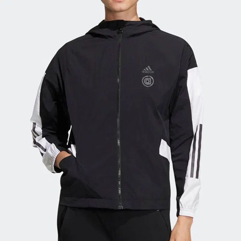 

Женская спортивная повседневная куртка Adidas Originals в стиле пэчворк, осенняя коллекция HM5276