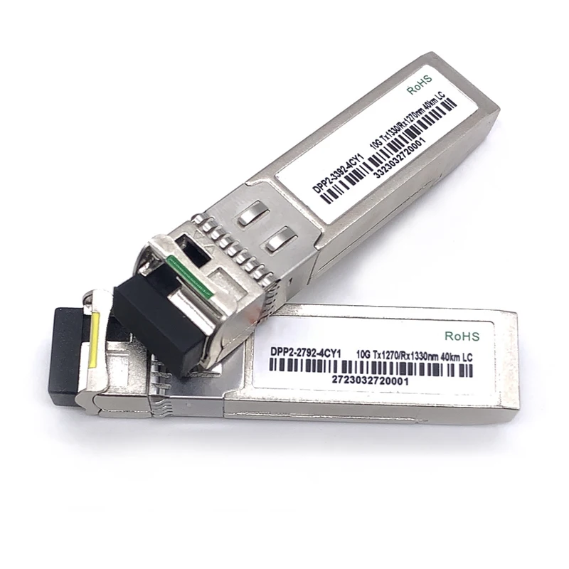 Imagem -02 - Módulo de Fibra Ótica Monomodo lc Bidi 10g Sfp Plus 1060km Wdm Compatível com Cisco Mikrotik Huawei Switch