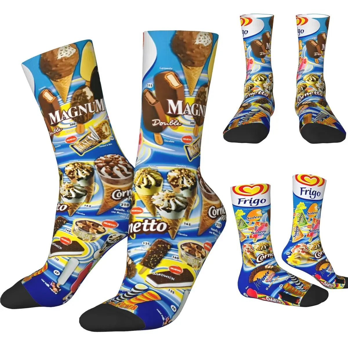 Couple Socks Ice Cream Stockings Spring Leisure High Quality Socks Design Outdoor Non Slip Socks