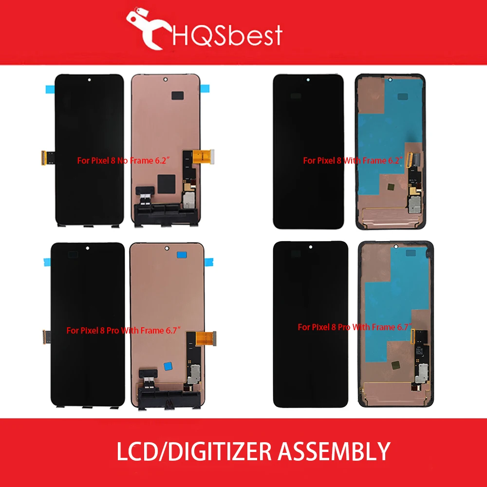 LCD Display Touch Screen Digitizer Oled Assembly  Replacement For Google pixel 8 6.2