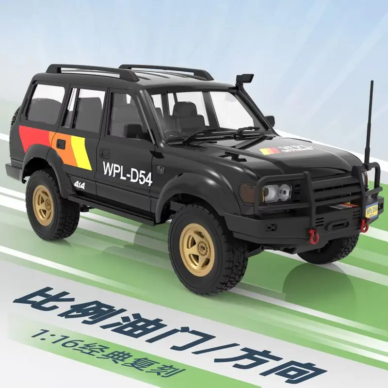 WPL D-54 4WD RC Climbing Car LC80 Land Cruiser Simulation Model 2.4G Full Proportion Off-Road Toy Car Remote Control Gift