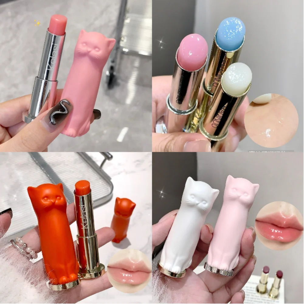

Cat Lip Balm Moisturizing Healing Anti-dry Fade Lip Lines Autumn And Winter Lip Mask Care Girl Students Lipstick Makeup Base Day