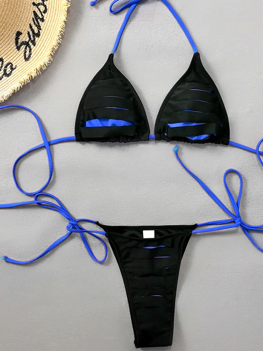 

Micro Bikinis 2026 New Swimwear Women Swimsuit Sexy Brazilian Bikini Set Solid Patchwork Beachwear Bathing Suit biquini Female