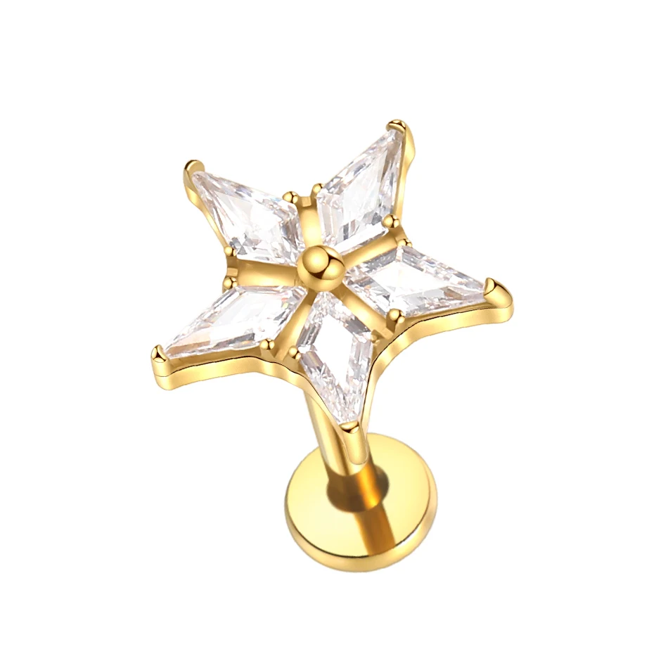 G23 Titanium Ear Tragus Cartilage Helix Piercing Stud