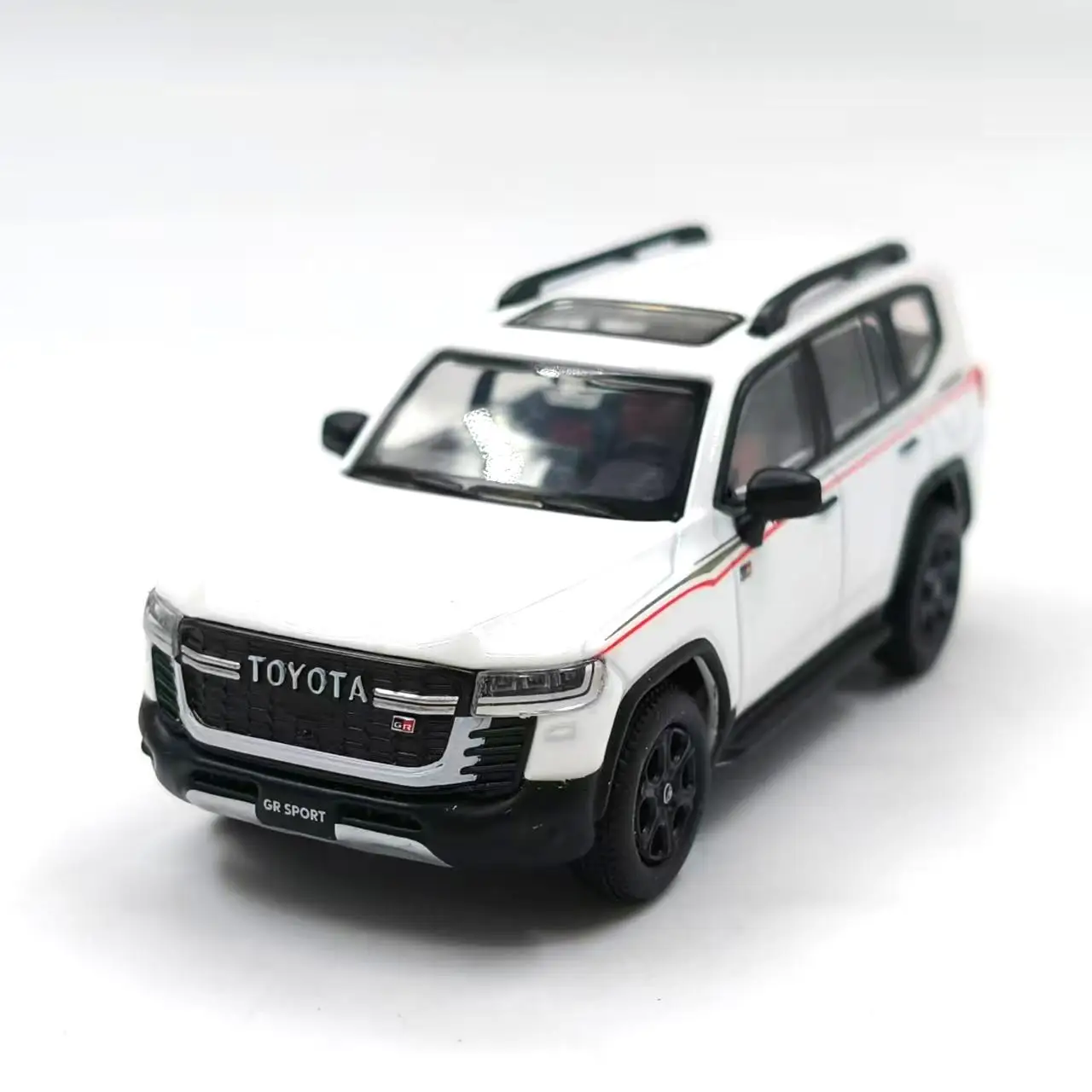 ダイキャスト 1:64 スケールトヨタランドクルーザー LC300 GR-5 合金車モデルグッズおもちゃギフトお土産ディスプレイ飾り