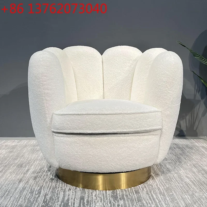 

Nordic creative single sofa light luxury simple modern retro leisure chair