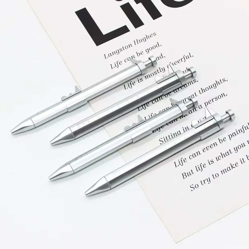 1 Piece Cute Vernier Caliper Ballpoint Pen Creative Office Gift School Supplies Stationery Kawaii Pens