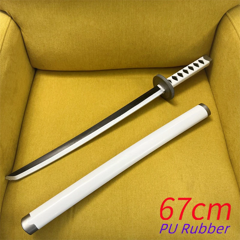 1:1 مجموعات أسلحة السيف قانون الطرف الأغر 67 سنتيمتر تأثيري زورو لعب الأدوار آكي ميزو الساموراي كاتانا سكين وا ميتشي ايتشي لعبة بولي يوريثان السلامة