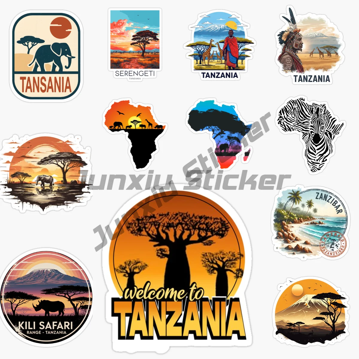 Car Accessories Zanzibar - TANZANIA ZANZIBAR Flag National Emblem Vinyl