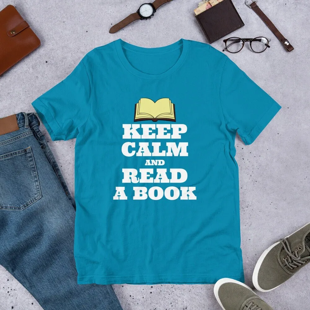 Keep Calm and Read a Book T Shirt for Bookworms Librarians English Teachers People who Love to