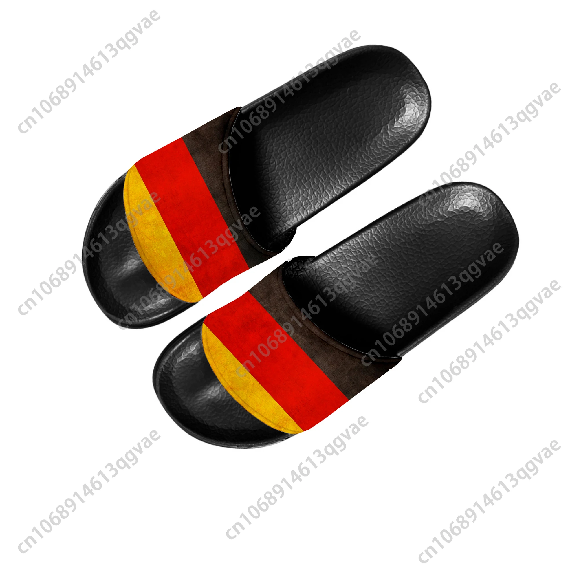 German Flag Slippers Home Water Shoes Men Women Teenagers Children Germany Bathroom Beach Pool Sandals Custom Summer Slipper