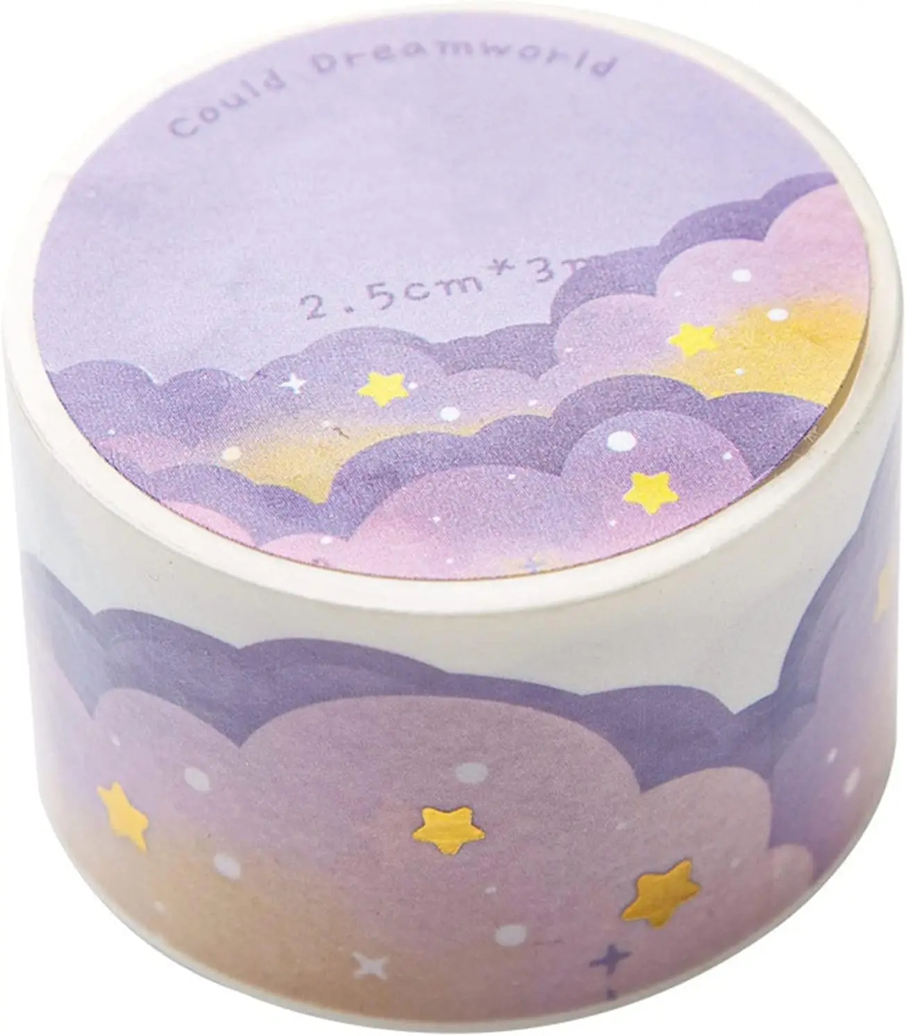 8 Rolls Color Cloud Washi Tape 25mm Wide Kawaii Cute Masking Tape for Scrapbook Bullet Journal Planner Arts Crafts