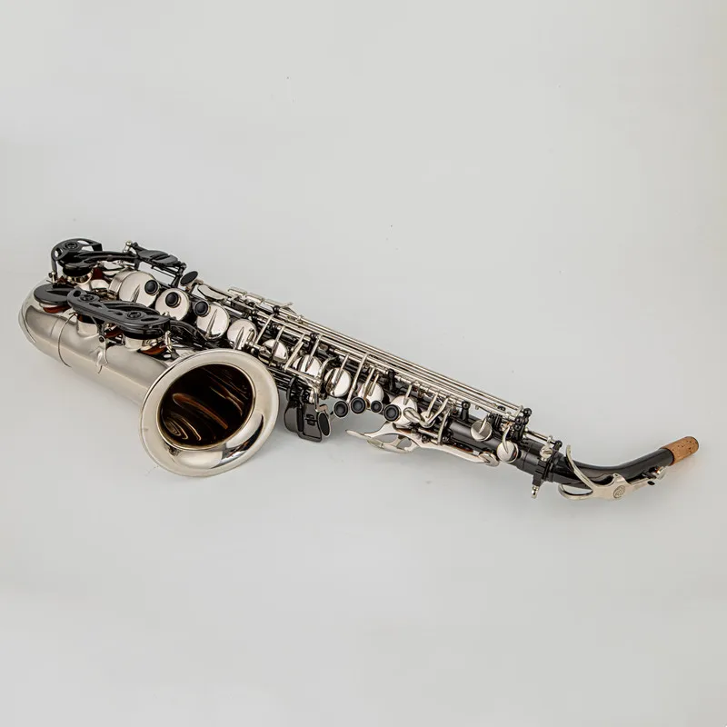 JUPITER JAS1100 New Arrival Alto Eb Tune Saxophone Brass Musical Instrument Black silver Lacquer Sax With Case Mouthpiece