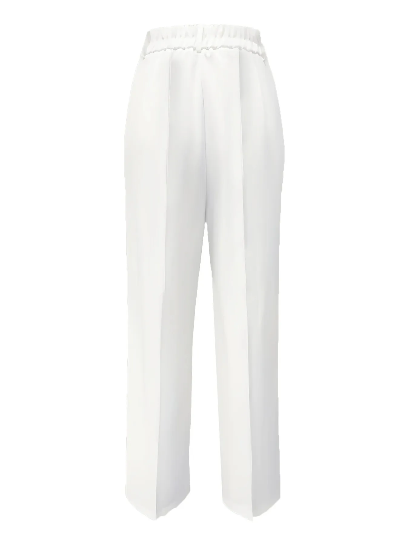 Euro-American style solid color high-waisted slim-fit suit pants, straight-leg slimming commuter trousers, suitable for women's