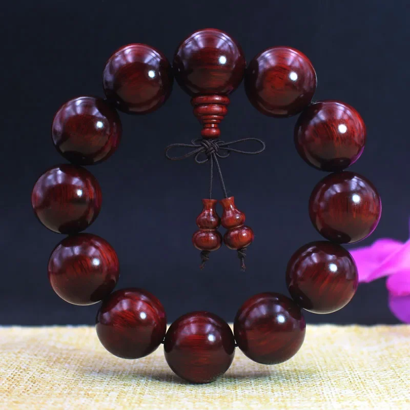 

Lobular Rosewood 2.0 Buddha bead hand string high density 108 men and women Buddha bead bracelet loose beads literary ornaments