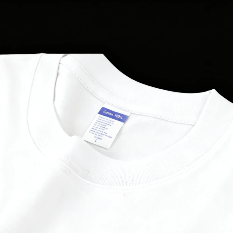 1PC tij merk schedelpatroon schouder katoenen T-shirt met korte mouwen losse grote maat heren T-shirt met ronde hals