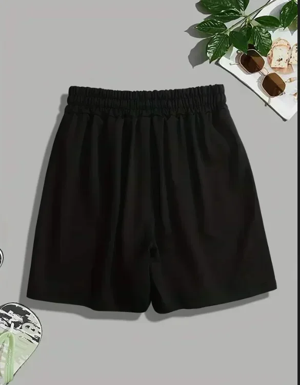 Amerikanische Retro Herren Street-Style Shorts mit Logo, Lässige Sommer-Shorts, Trendige Marken-Shorts mit Geradem Bein, Unisex Freizeitshorts – Detail 5