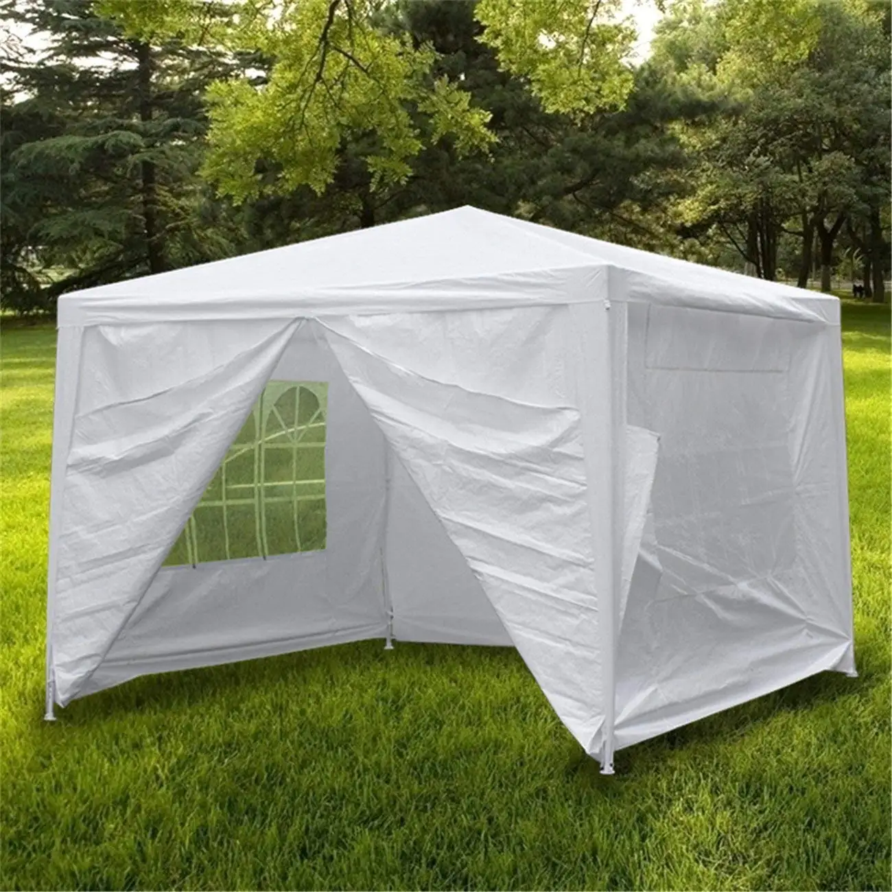 #￥Hot Sale, Tent Canopy for Wedding Party Heavy Duty Gazebo Pavilion Outdoor Event 10'x10'