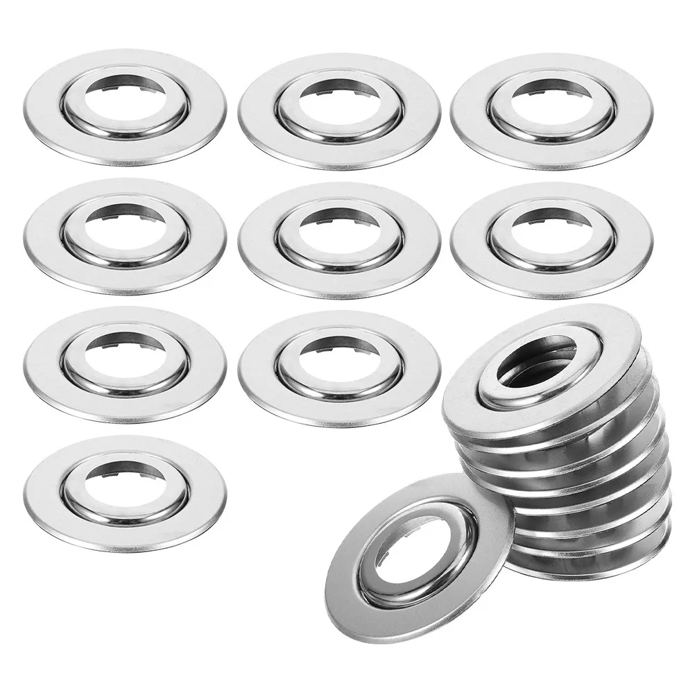 20Pcs Fire Sprinkler Cover Stainless Steel Dual Disc Design Ceiling Sprinkler Plate Protective Cover for Home Commercial Use