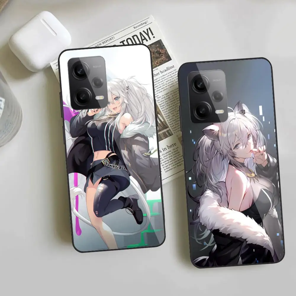 Shishiro Botan Phone Case For Redmi Note 13 Pro Plus 12 11 A3X A1 A2 13C 12C Black Glass Cases