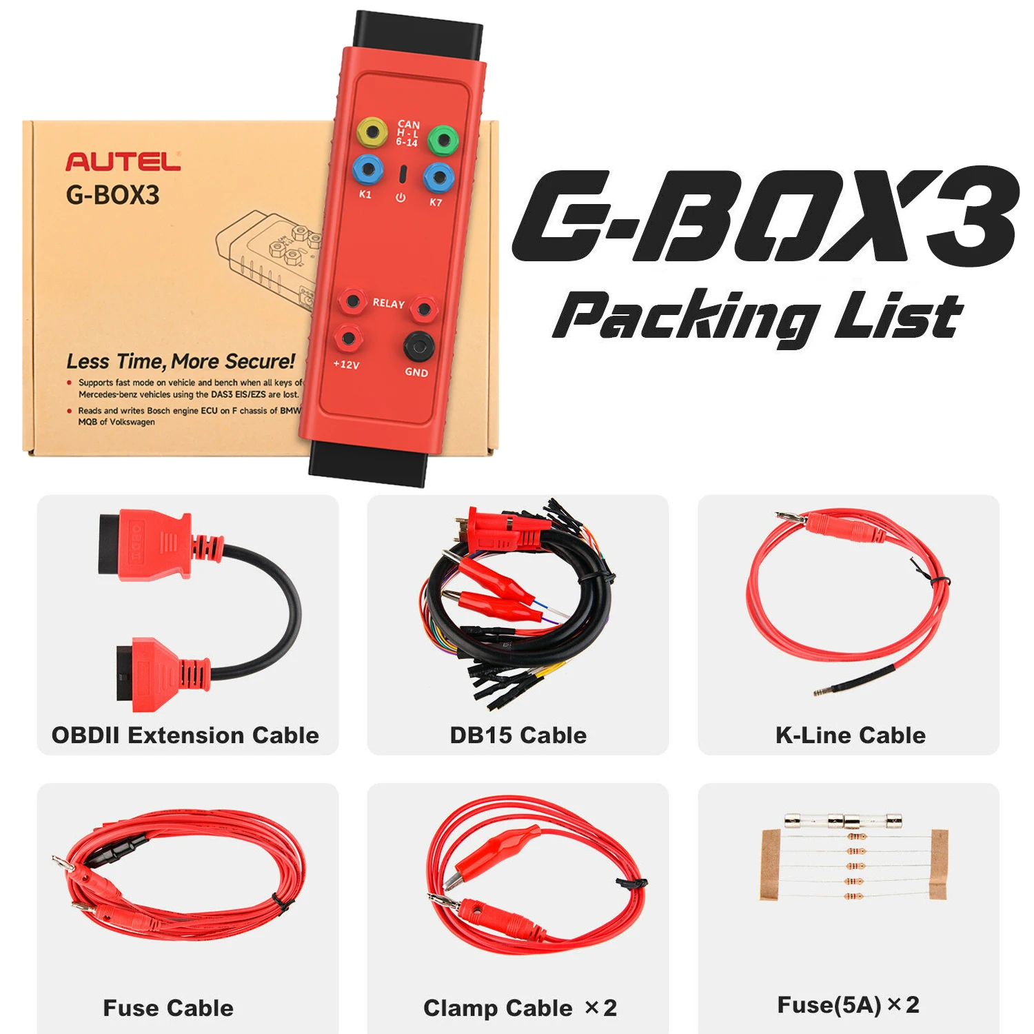 Autel Gbox3 Sleutel Programmering Tool G-BOX Voor Mercedes-Benz Bmw Toyota 4a Alle Sleutel Verloren Werk Sleutel Programmeur Met Km100/Im508/Im608