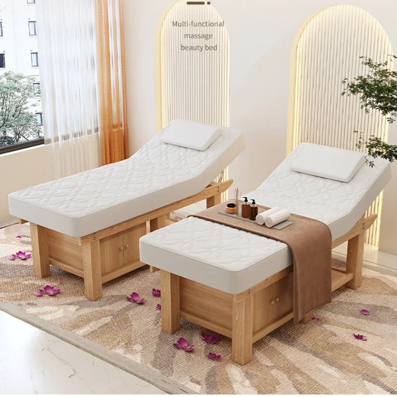 Tattoo Spa Face Massage Bed Wooden Designer Esthetician Speciality Massage Table Ear Cleaning Lettino Estetista Salon Furniture