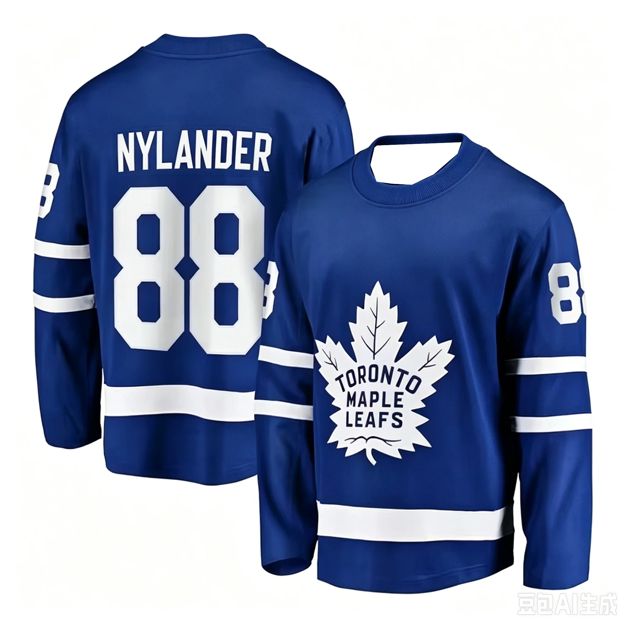 2026 Toronto Maple Leafs Blaues Eishockey-Trikot Neues Herren-Langarm-T-Shirt 3D Schnelltrocknend Atmungsaktiv Lässiges Training Familien-Trikot 2026 – Detail 8