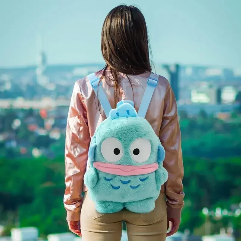 Sweet Sanrio Kawaii Anime Doll Storage Hangyodon Lovely Backpack Cute Cartoon Y2k Crossbody Bag Fashion Gifts for Kids