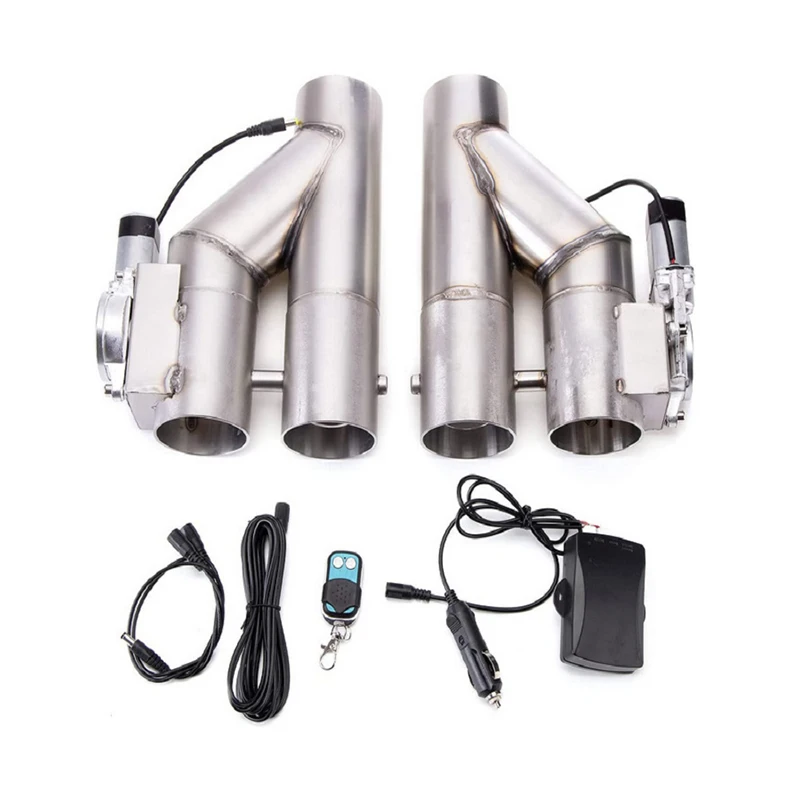 

Automobile Double-opening 2-in-1 Exhaust Pipe, 2.5-inch/3-inch Stainless Steel Y-shaped Exhaust Valve