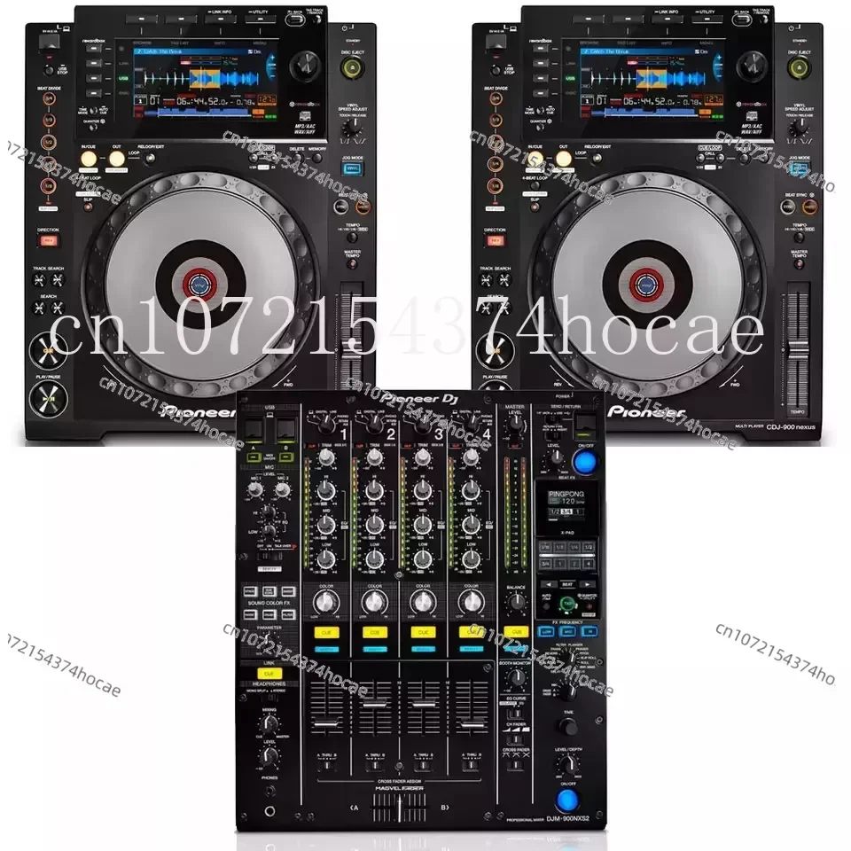 Pioneer CDJ3000 Disc Player Pair with DJM900 Third-generation Mixing Table Disc Player Set, Professional Bar DJ Player